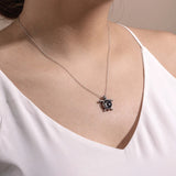 turtle necklace in stainless steel