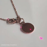 pink moon double moon pallene bracelet in rose gold