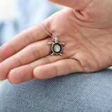 turtle necklace in stainless steel