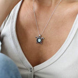 turtle necklace in stainless steel