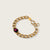 Pink Moon Lunar Curb Link Bracelet in Gold