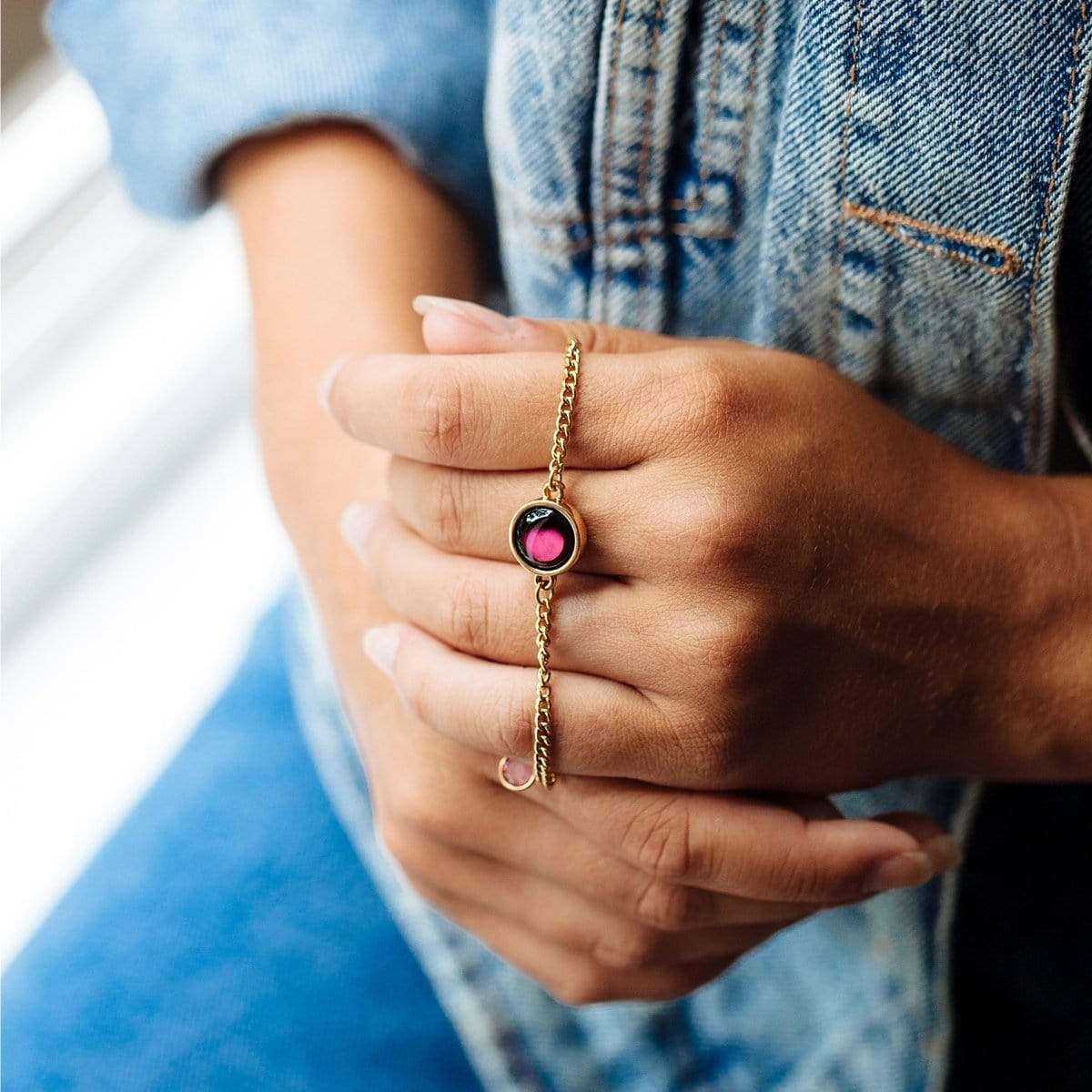 Pink Moon Pallene Bracelet in Gold