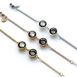 double moon pallene bracelet in rose gold