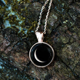 meteor necklace in rose gold