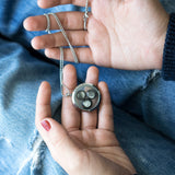 family locket necklace in stainless steel