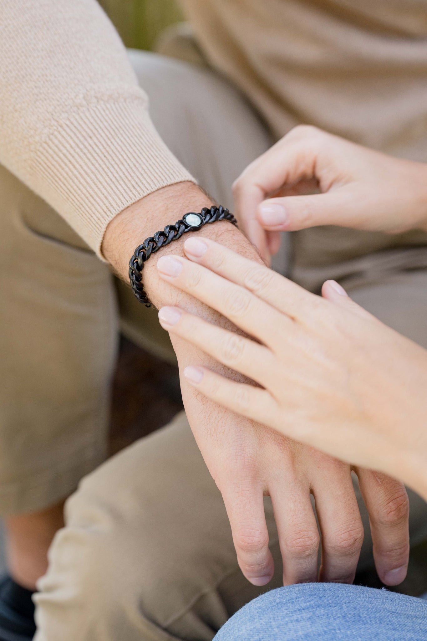 Lunar Curb His & Hers Bracelets