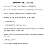 lunar reveal print - 5 moons