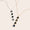 mini quadrupled necklace in silver