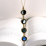 mini quadrupled necklace in gold