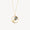 lunar tide necklace in gold