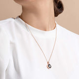 sky light necklace in rose gold