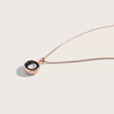 sky light necklace in rose gold