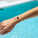 mini satellite bracelet in gold