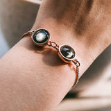 double moon pallene bracelet in rose gold