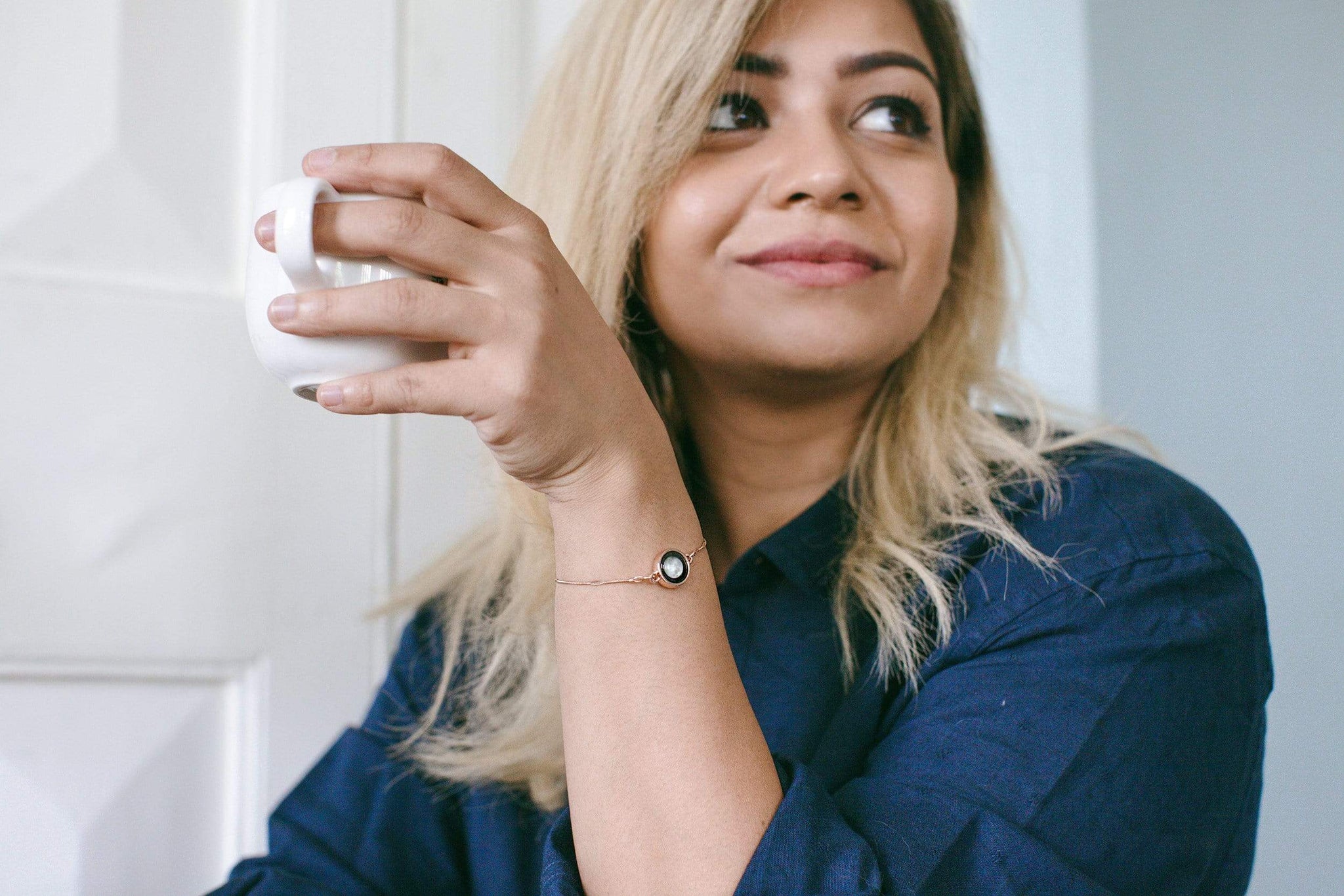 Mini Satellite Bracelet in Rose Gold