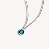 sky light necklace in stainless steel