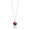 pink moon mini silver simplicity necklace