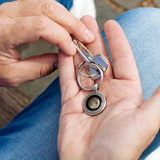 regio keychain in pewter