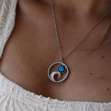lunar tide necklace in stainless steel