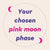 Your chosen pink moon phase