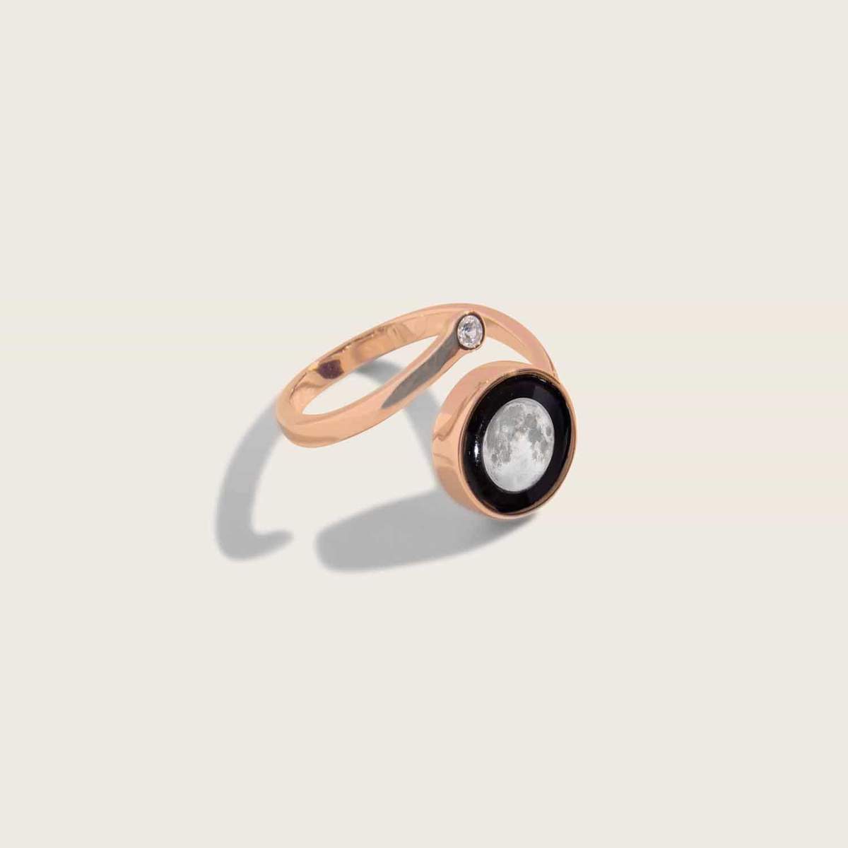 Cosmic Spiral Ring in Rose Gold