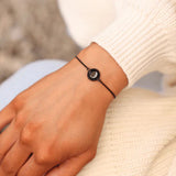 carina twist bracelet in black matte
