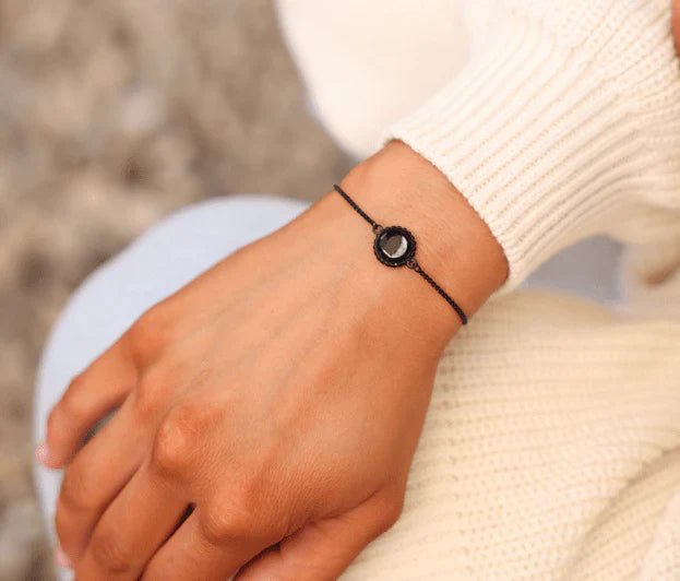 Carina Twist Bracelet in Black Matte