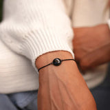 carina twist bracelet in black matte