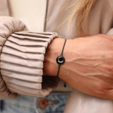 carina twist bracelet in black matte