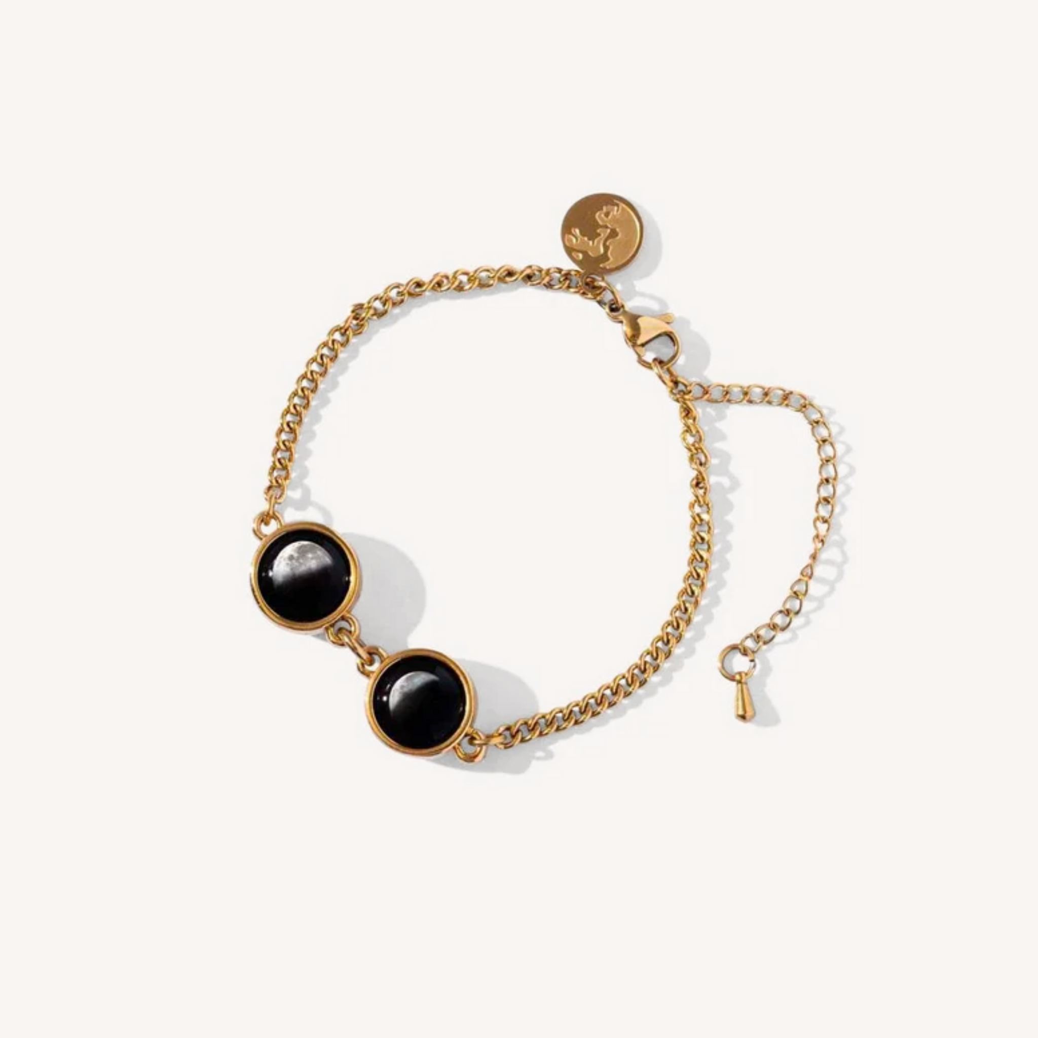 Double Moon Pallene Bracelet in Gold