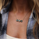 gold lunar horizon necklace