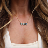 gold lunar horizon necklace