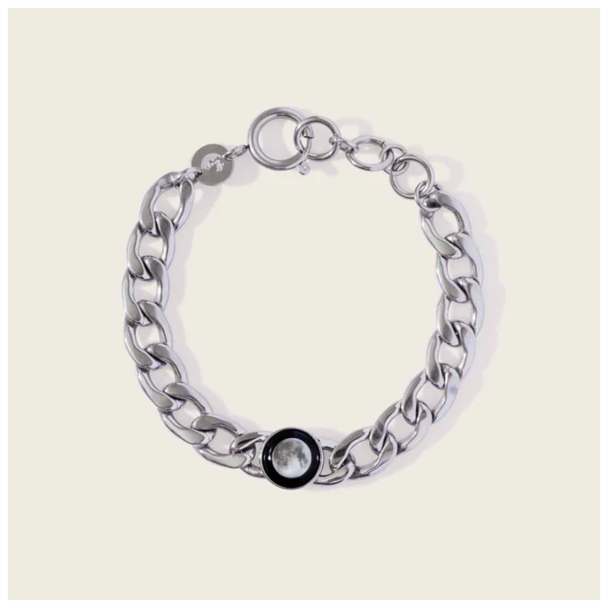 Lunar Curb Link Bracelet