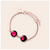 Pink Moon Double Moon Pallene Bracelet in Rose Gold