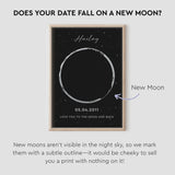 lunar reveal print - 2 moons