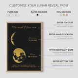lunar reveal print - 4 moons