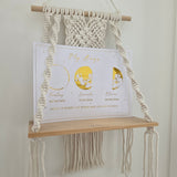 lunar reveal print - 3 moons