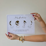 lunar reveal print - 4 moons