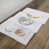 lunar reveal print - 3 moons - small