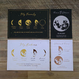 lunar reveal print - 2 moons