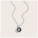 meteor necklace in silver