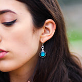 celestial moonrise earrings in gold