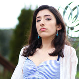 celestial moonrise earrings in gold