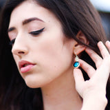 celestial moonrise earrings in gold