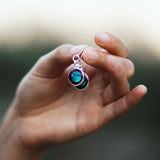 celestial moonrise earrings in rose gold