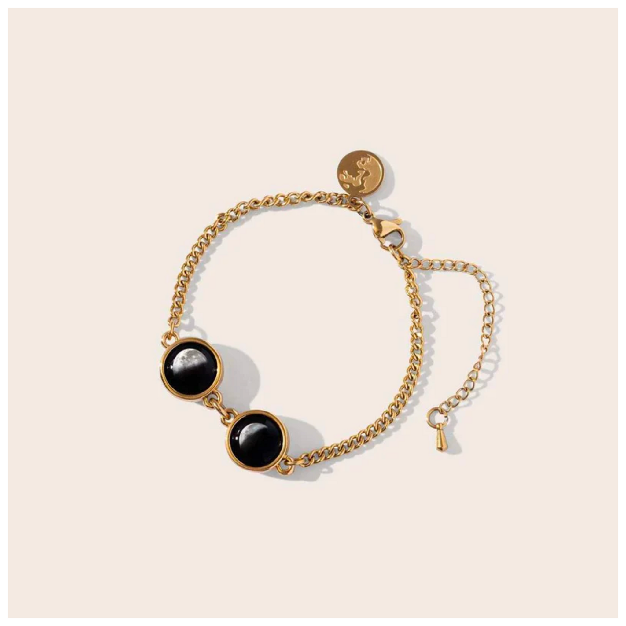 Double Moon Pallene Bracelet in Gold